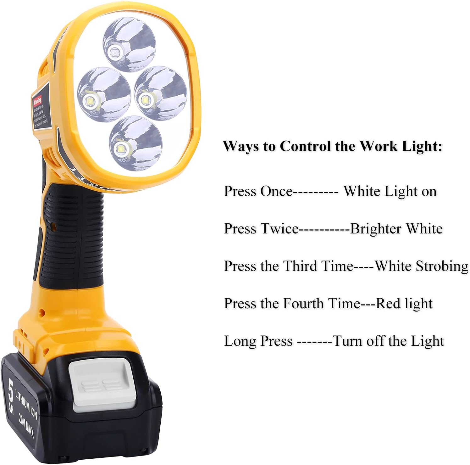 Luz Reflector Linterna Led Inalambrica Trabajo Iluminacion Elefly DCL043 - Image 5