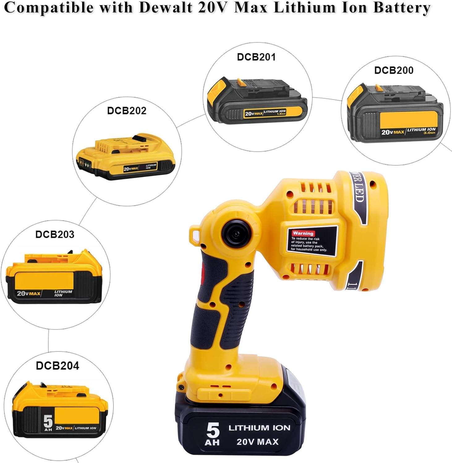 Luz Reflector Linterna Led Inalambrica Trabajo Iluminacion Elefly DCL043 - Image 7