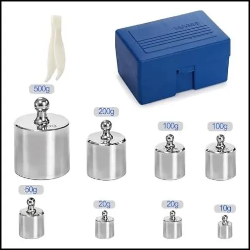 Kit 8 Pesas Calibracion Balanzas Precision Joyeria 10-1000g MANCHAP - Image 5