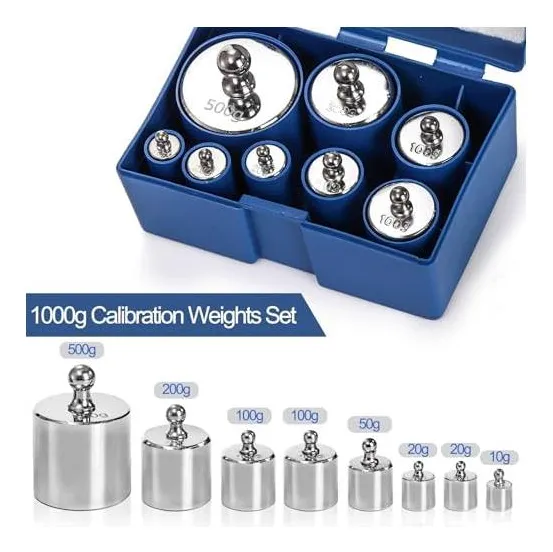Kit 8 Pesas Calibracion Balanzas Precision Joyeria 10-1000g MANCHAP - Image 6