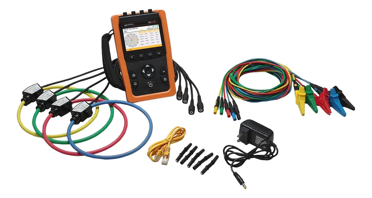 Tester Medidor Energía Trifásico Tension Corriente Electrica Rogowski Mi550