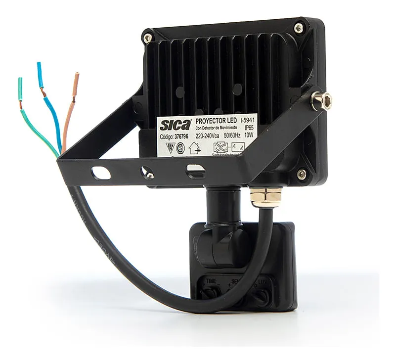 Reflector Led Sica 10w Con Sensor Movimiento Apto Exterior 376796 - Image 2