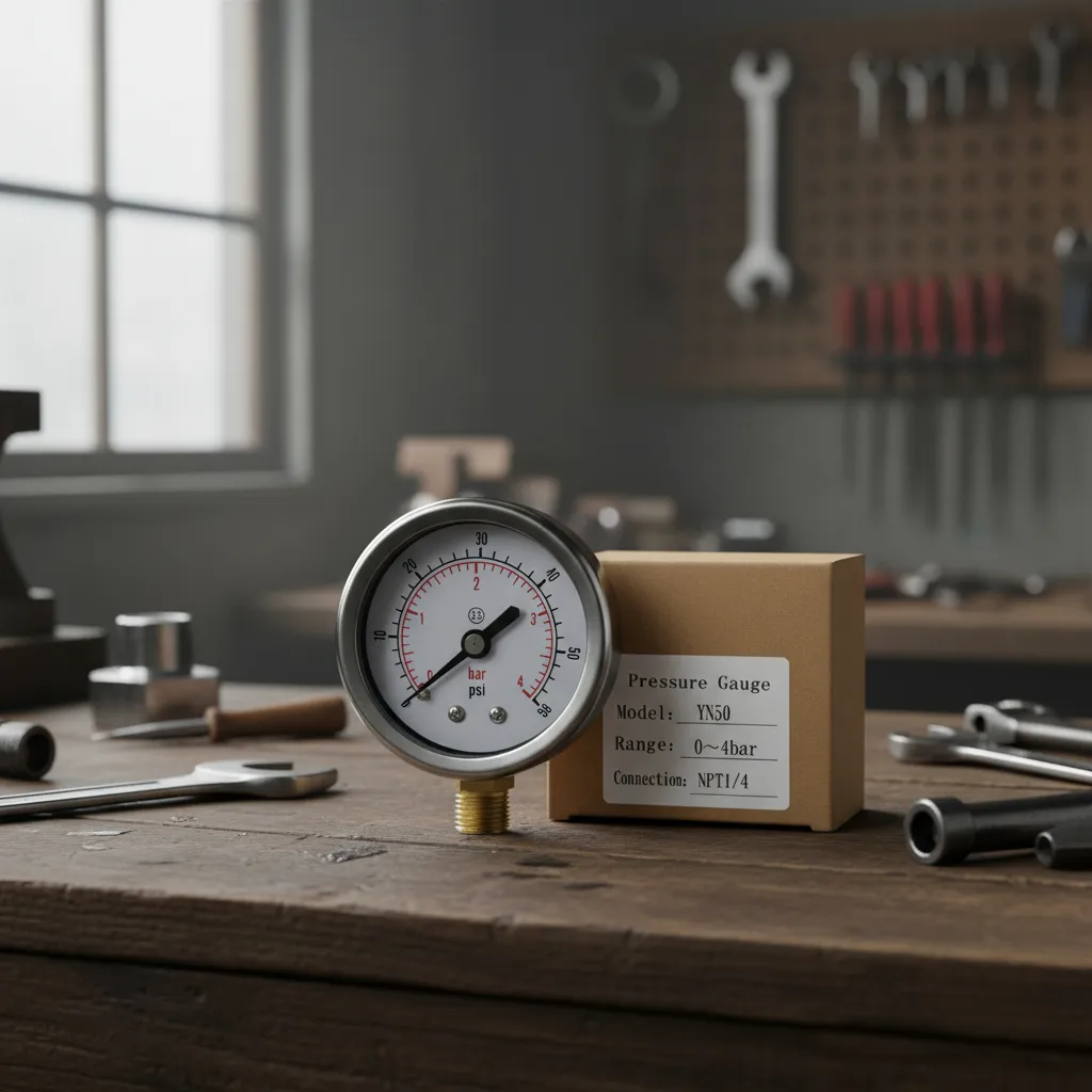 Manometro Analogico Glicerina Medidor Presion 58psi Npt 1/4 - Image 2