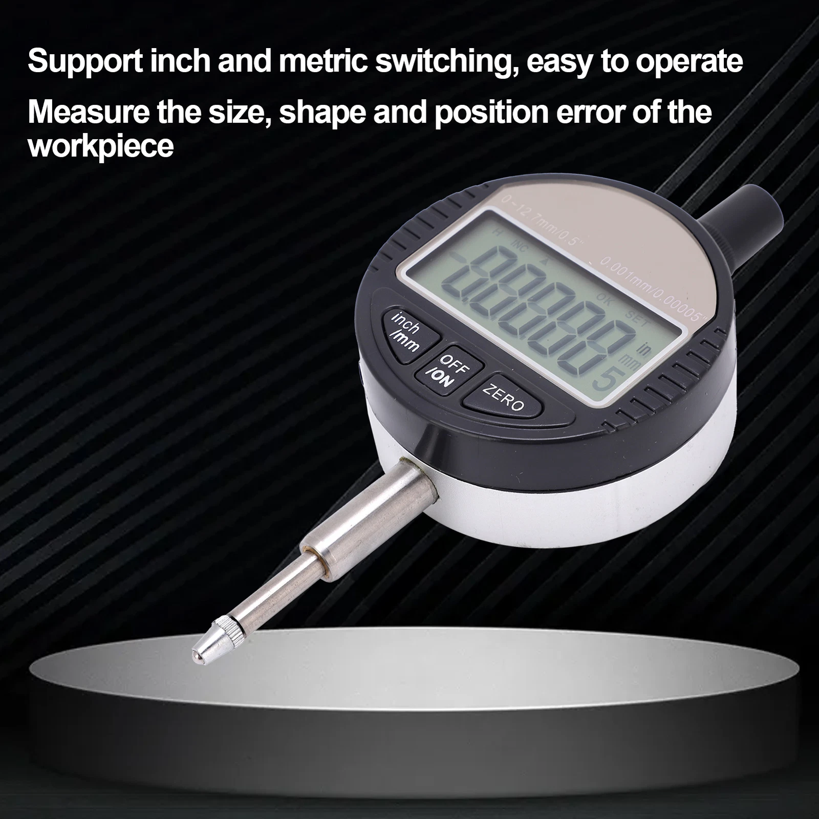 Reloj Comparador Medicion Indicador Esfera Digital Mecanica Patagonia Tools 0-12,7 MM - Image 7