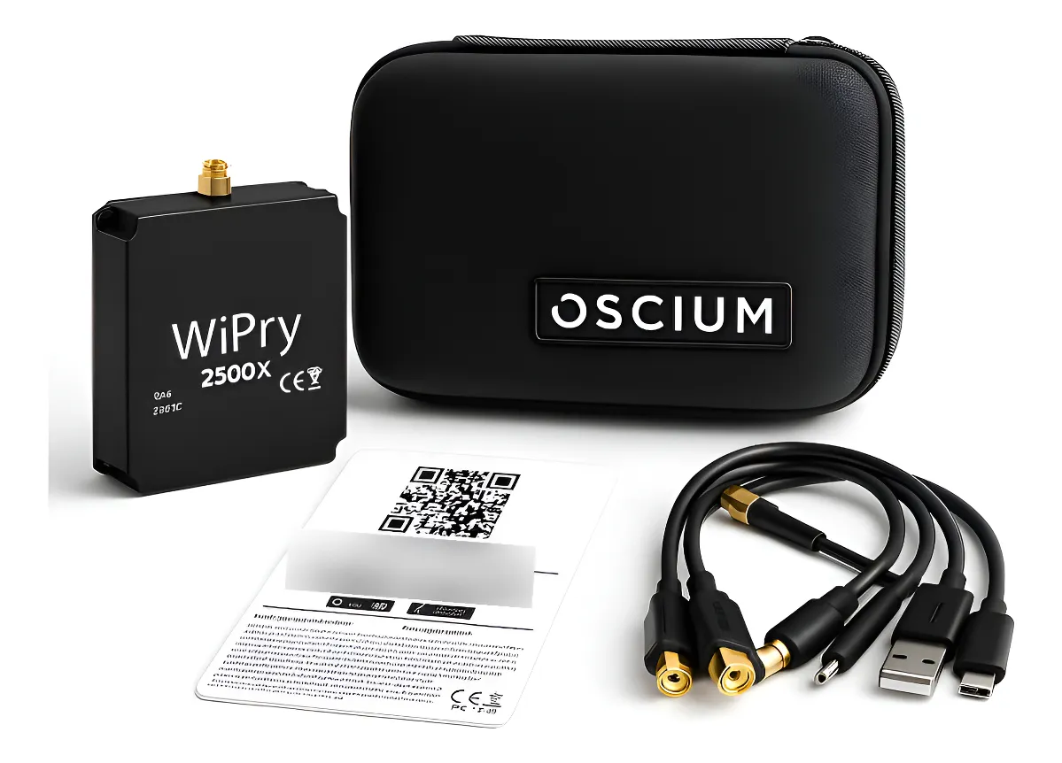 Analizador de espectro Wi-Fi, 2,4 y 5 GHz Oscium WiPry 2500x