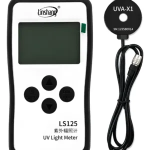 Combo Medidor de Radiación Linshang LS-125 + Sonda UVC-X0 (Rango Espectral 230–280 nm)
