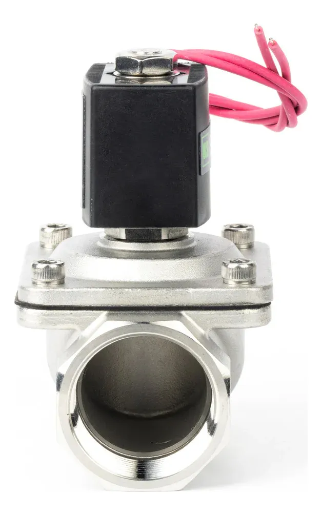 Válvula solenoide 1 1/4" de diámetro de acero inoxidable US Solid - Image 2