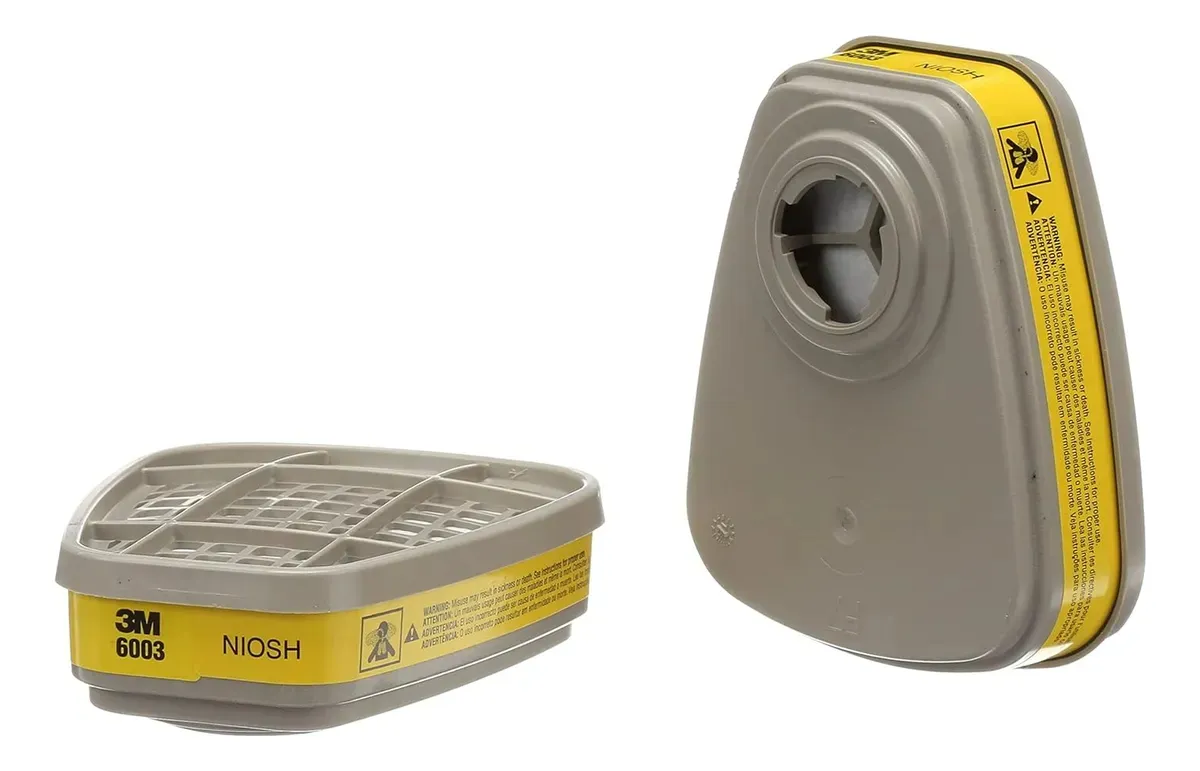 Combo Kit Mascara Resporatoria 3m Barbijo Cartucho Vapores 6003 - Image 2