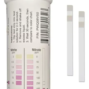 Kit 50 Tiras Reactivos Nitrato 0-500ppm Nitrito 0-25ppm