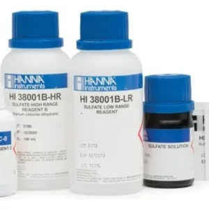 Kit Prueba Quimica Sulfato Rango Bajo Y Alto Hanna Hi38001