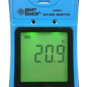 Detector De Gas Monitor O2 Sensor Oxígeno Alarma Luz SMART SENSOR AS8901