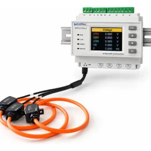 Analizador de Energia Meatrol ME431 QA-2 + 3 Bobinas NRC XL-100 (1000V) RJ45
