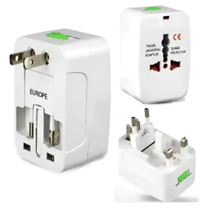 Adaptador Universal Enchufe Viajero Viajes Bolso 125v-250v para todos los paises