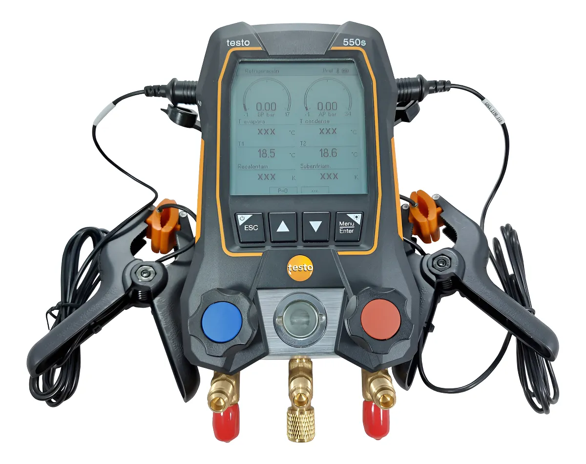 Kit Manifold Manómetro Digital Temperatura Testo 550s