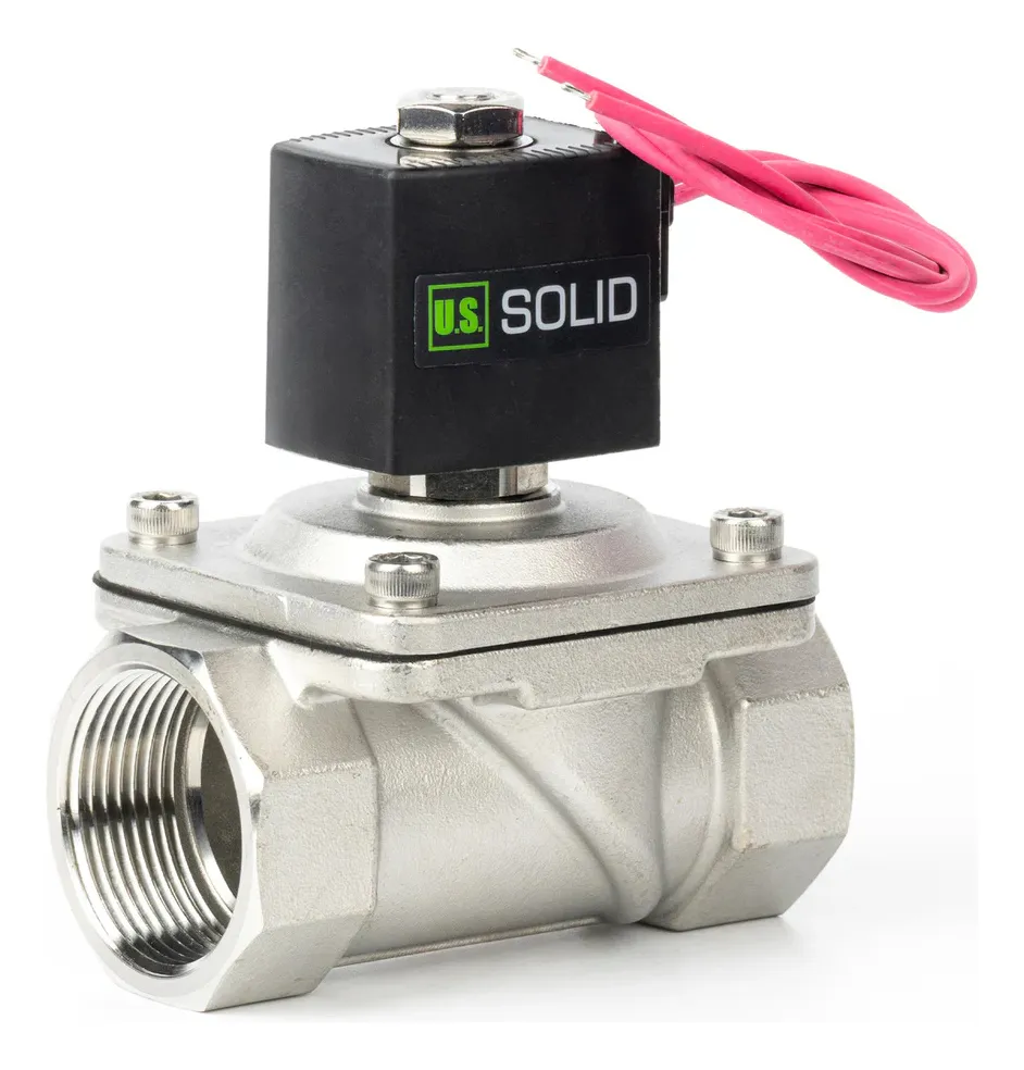 Válvula solenoide 1 1/4" de diámetro de acero inoxidable US Solid - Image 4
