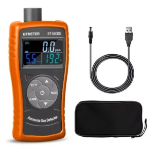Detector De Gases Amoníaco Recargable Nh3 Rango 0-100 Ppm BTMETER BT-5800G