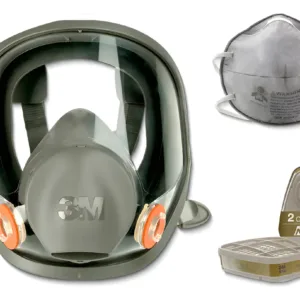 Combo Protección Máscara M6800 3m Filtros Barbijos Seguridad Vapor 6006