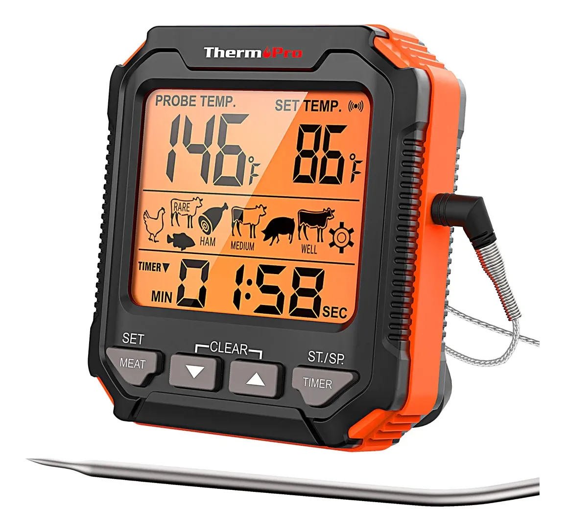 Termómetro Digital Carne Sonda Gatronomia Thermopro Cocina TP716