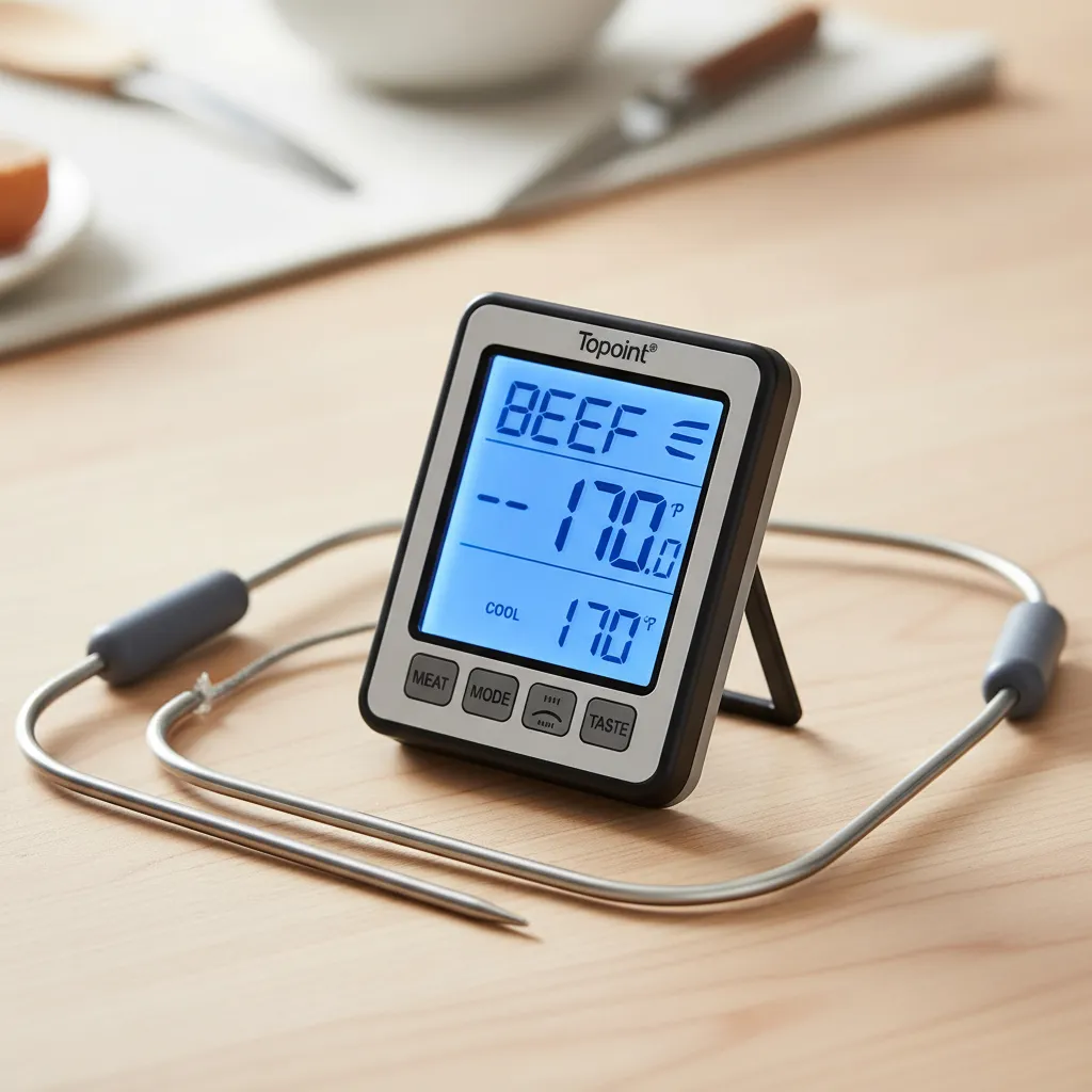 Termometro Digital Inalambrico Carnes 2 Sondas Topoint Digital - Image 6