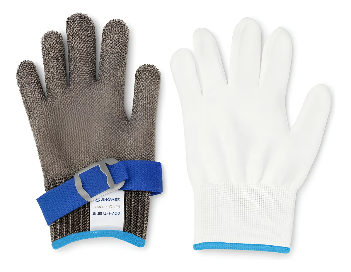 Guante Resistente a Cortes Malla de Alambre Acero Inoxidable ANSI A9 SCHWER Modelo 1706