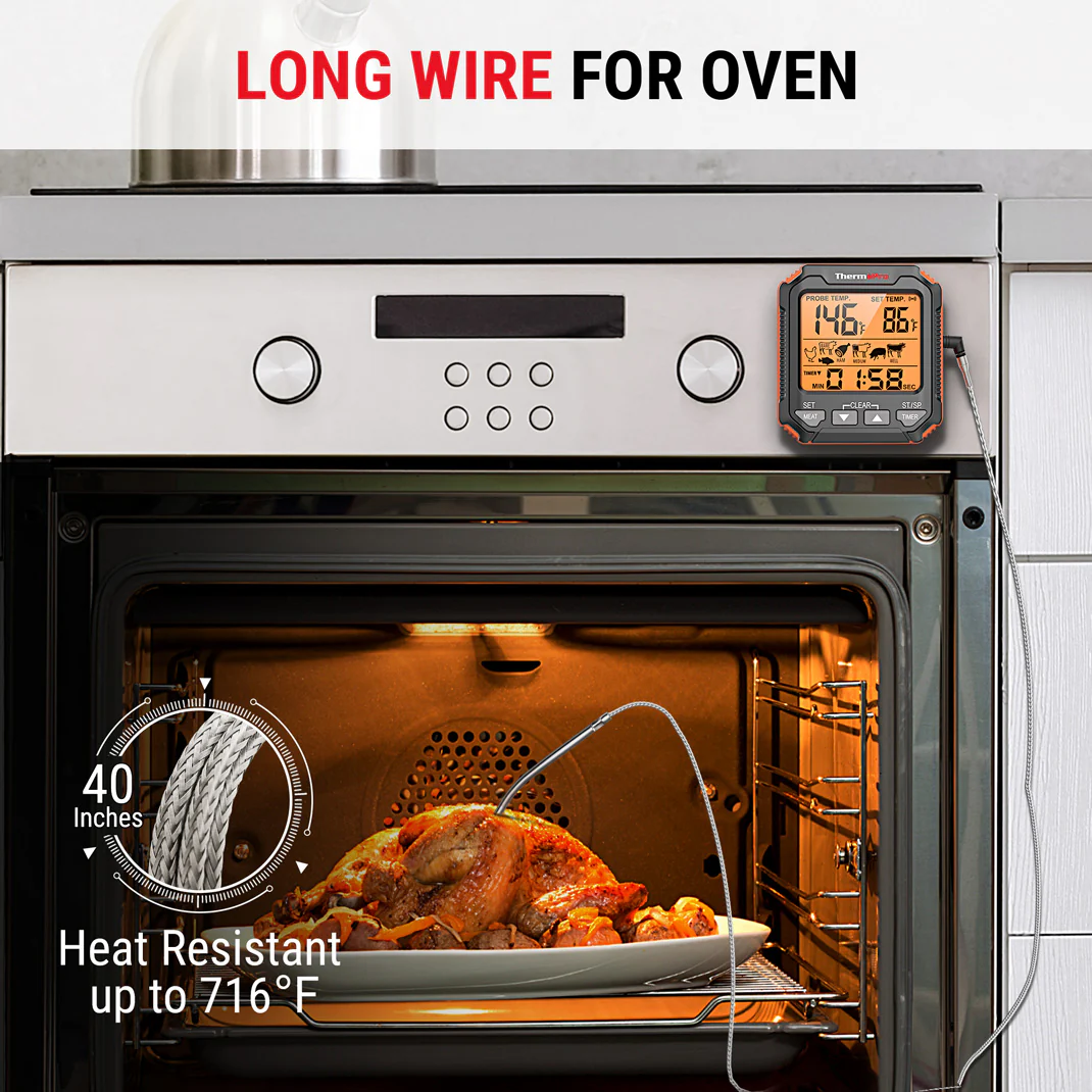 Termómetro Digital Carne Sonda Gatronomia Thermopro Cocina TP716 - Image 3