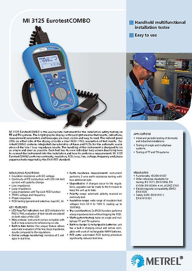 Telurimetro Digital Pantalla Medidor Resistencia Electrica Metrel MI-3125 - Image 3