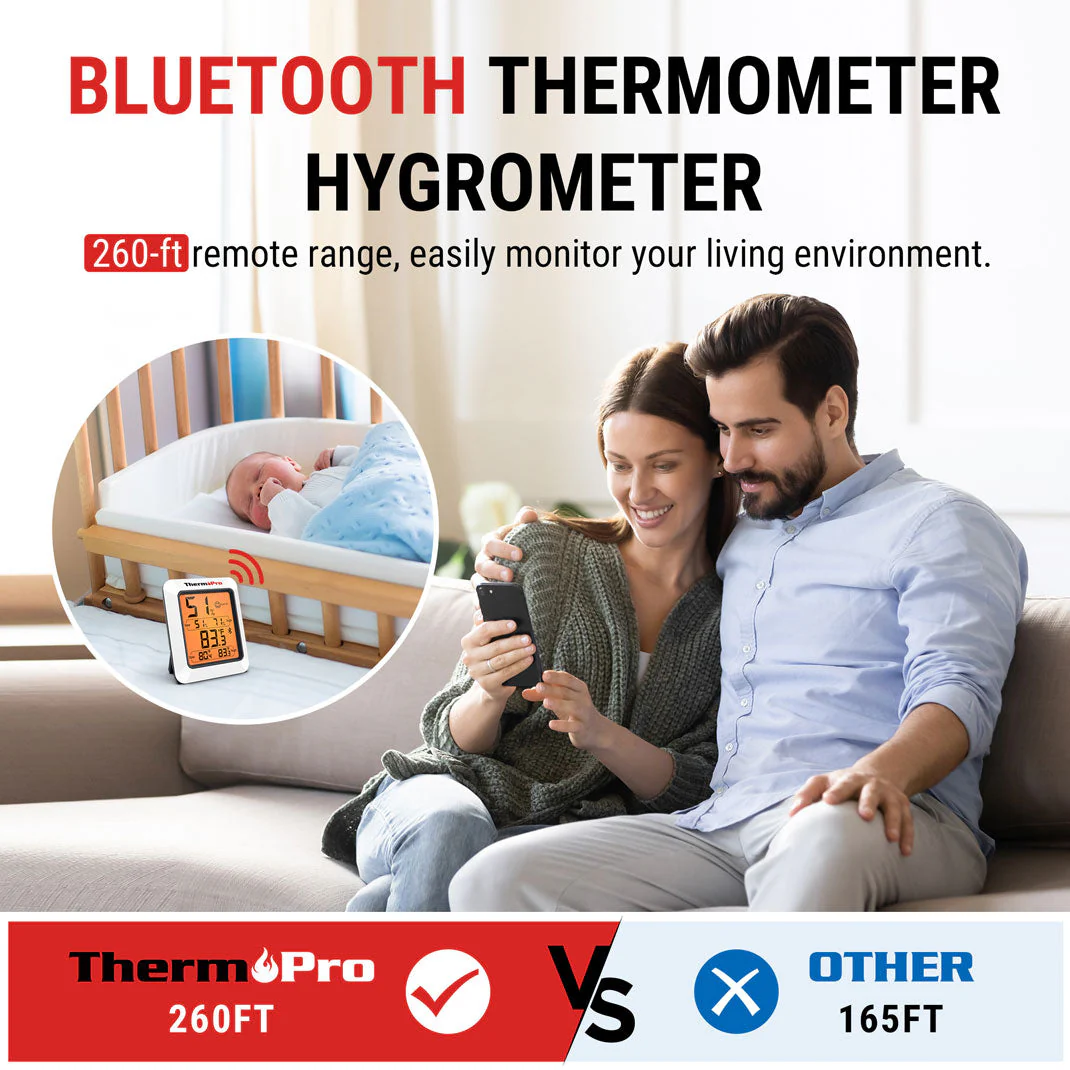 Termohigrometro Digital Humedad Bluetooth Thermopro TP350 - Image 5