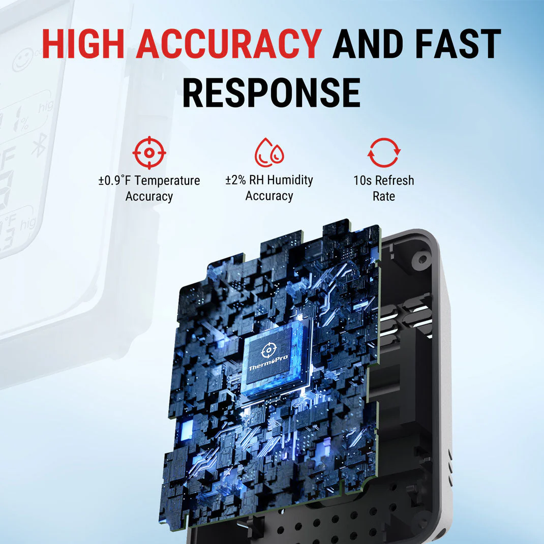 Termohigrometro Digital Humedad Bluetooth Thermopro TP350 - Image 3
